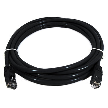 8WARE Cat6a UTP Ethernet Cable 25cm Snagless Black